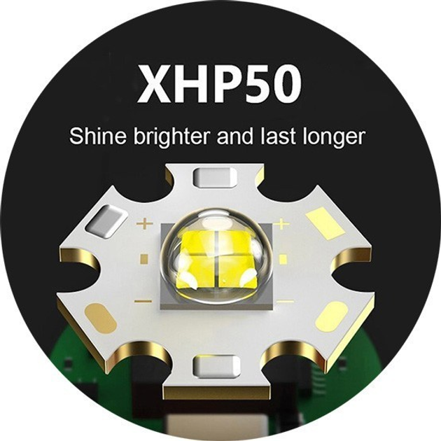 Светодиод на радиаторе (подложке) Cree XHP50 [3.7V, 2500Lm, 15-19W ...