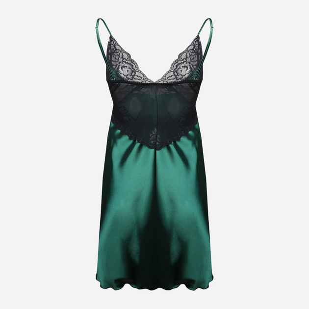 Koszula nocna damska DKaren Slip Sophia M Zielona (5903251431683) - obraz 3