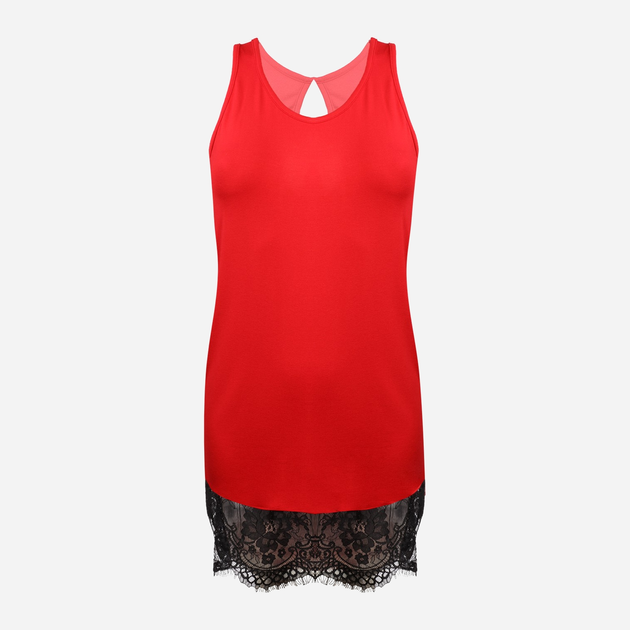 Нічна сорочка жіноча DKaren Slip Taylor 2XL Червона (5903251377264) - зображення 1