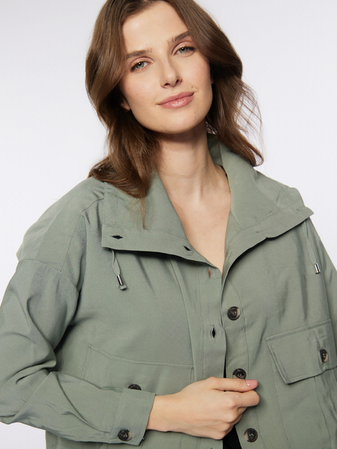Kurtka damska Monnari Shirt With Jewelry Application 42 Zielona (5904528317624) - obraz 3