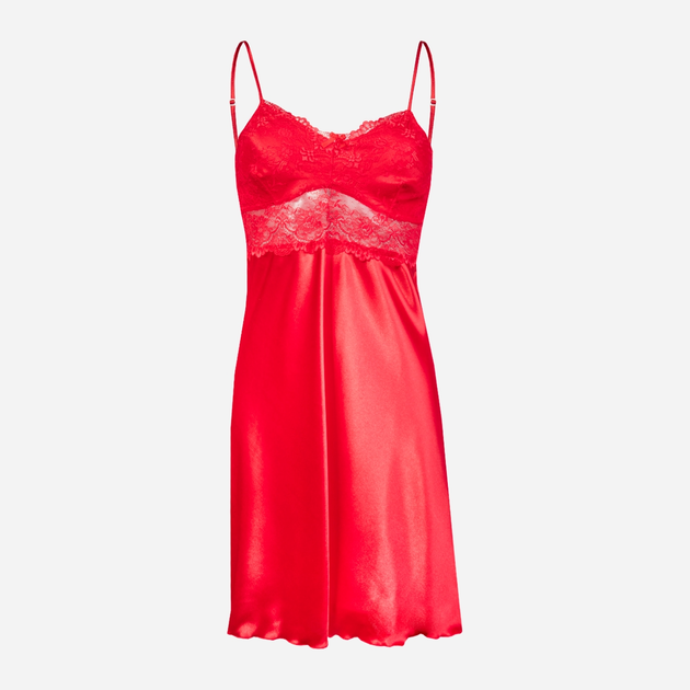 Нічна сорочка жіноча DKaren Slip Peri XS Червона (5903251461192) - зображення 1