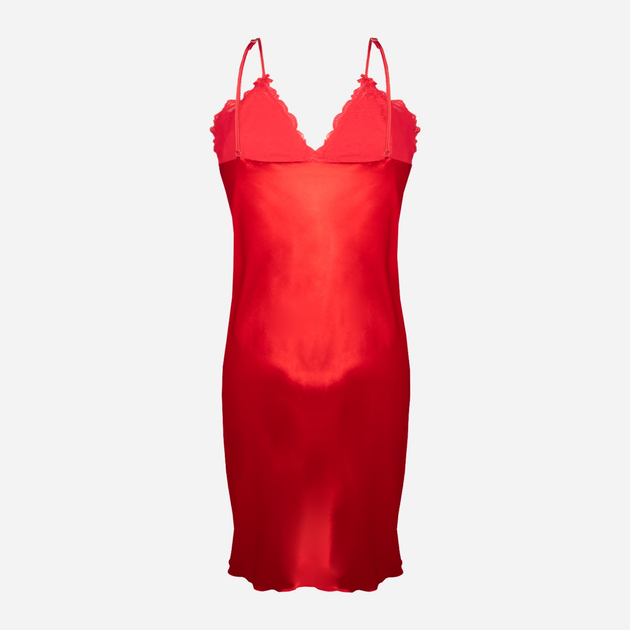 Koszula nocna damska z koronką DKaren Slip Alika XS Czerwona (5903251468382) - obraz 3
