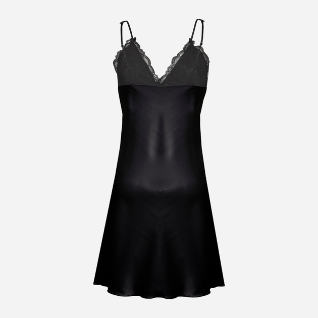 Koszula nocna damska z koronką DKaren Slip Alika XS Czarna (5903251468443) - obraz 4
