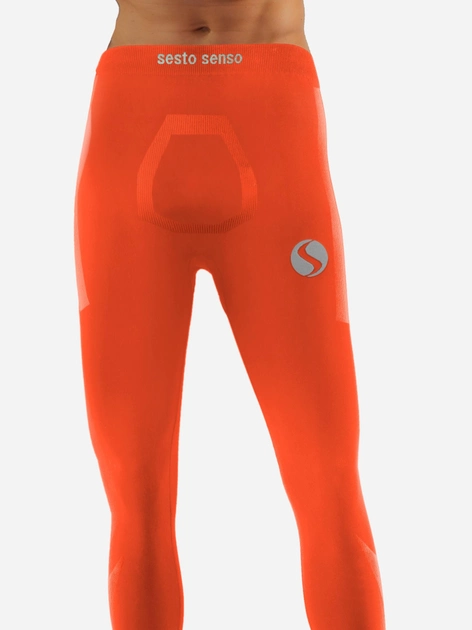 Spodnie legginsy termiczne męskie Sesto Senso CL42 L/XL Pomarańczowe (5904280038676) - obraz 1