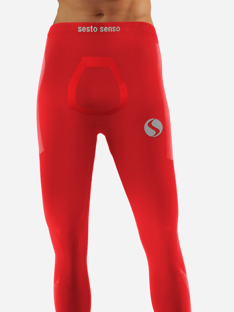 Spodnie legginsy termiczne męskie Sesto Senso CL42 XXL/XXXL Czerwone (5904280038713) - obraz 1