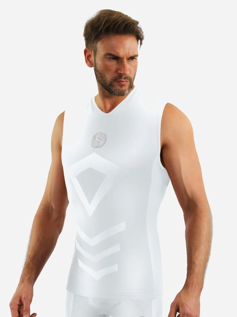 Koszulka męska termiczna bez rękawów Sesto Senso CL38 XXL/XXXL Biała (5904280037457) - obraz 1