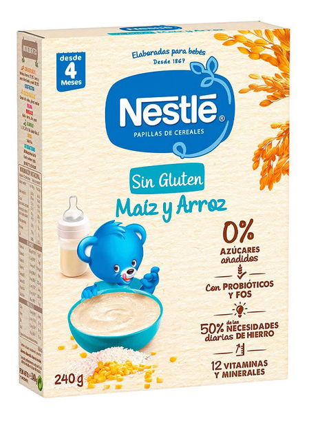 Kasza dla dzieci Nestle Papilla Gluten Free Corn & Rice 240 g (7613287404503) - obraz 1