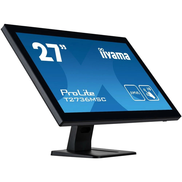 Монитор 27" AMVA Iiyama T2736MSC-B1 сенсорный экран Черный - изображение 3