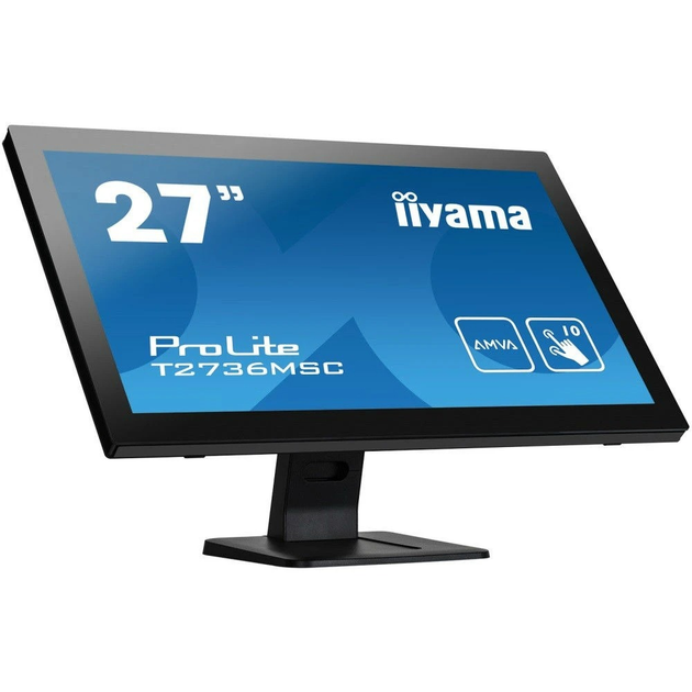 Монитор 27" AMVA Iiyama T2736MSC-B1 сенсорный экран Черный - изображение 4