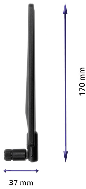 Antena dookólna Qoltec 4G LTE 7dBi Czarny (5901878570181) - obraz 4