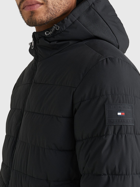 Kurtka jesienna męska pikowana Tommy Hilfiger MW0MW29010-BDS S Czarna (8720642541465) - obraz 4