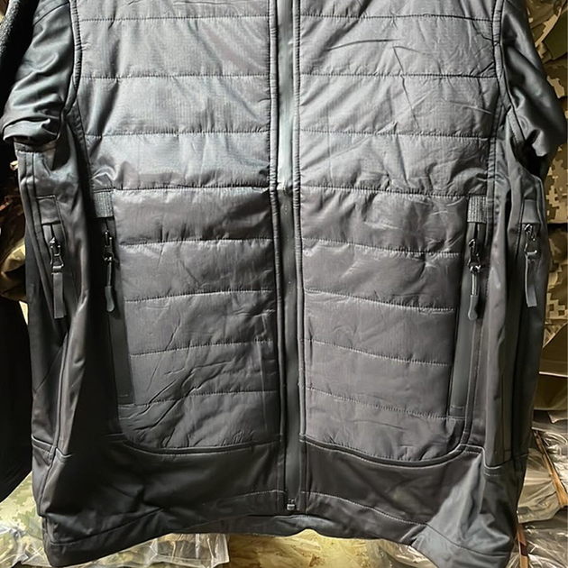Чоловіча Куртка Level 7 з Мембраною та Пуховим утеплювачем чорна розмір 2XL - зображення 2