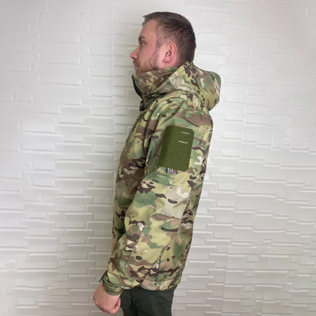 Чоловіча Куртка 5.11 Soft Shell на флісі / Верхній Одяг із захистом від вологи мультикам розмір 3XL - зображення 2