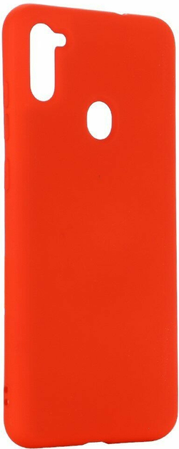 Etui Beline Silicone do Samsung Galaxy M11 Red (5903657577510) - obraz 1