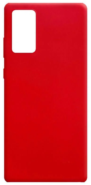 Etui Beline Silicone do Samsung Galaxy Note 20 Red (5903657575615) - obraz 1