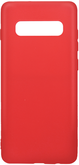 Etui Beline Silicone do Samsung Galaxy S10 Red (5903657570504) - obraz 1