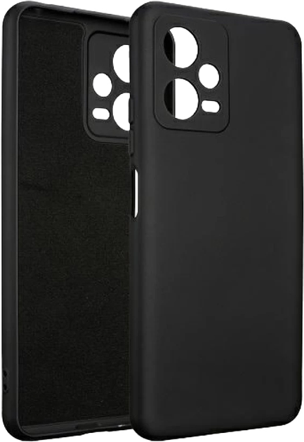 Etui Beline Silicone do Xiaomi Redmi Note 12 5G/Poco X5 5G Black (5905359817000) - obraz 2