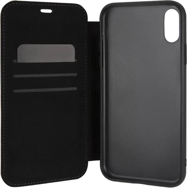 Skórzane etui z klapką BMW Logo Imprint do Apple iPhone Xr Taupe (3700740435076) - obraz 3