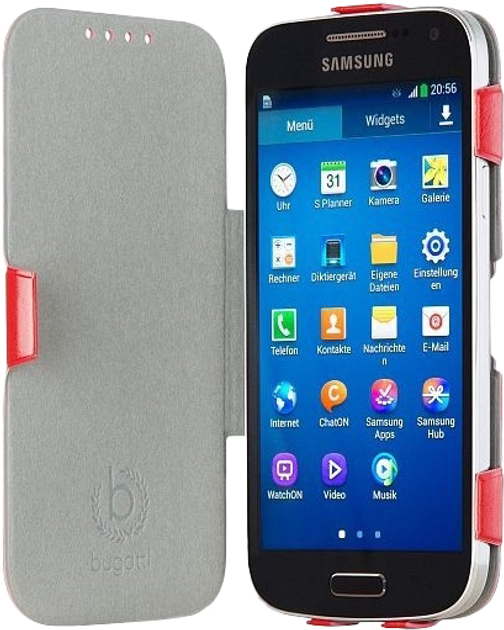 Чохол-книжка Bugatti UltraThin Book для Samsung Galaxy S4 mini Red (4042632083323) - зображення 2