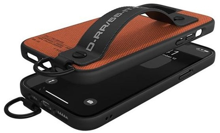 Панель Diesel Handstrap Case Utility Twill для Apple iPhone 12/12 Pro Black-orange (8718846088466) - зображення 2