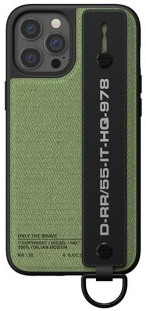 Панель Diesel Handstrap Case Utility Twill для Apple iPhone 12 Pro Max Black-green (8718846088503) - зображення 4