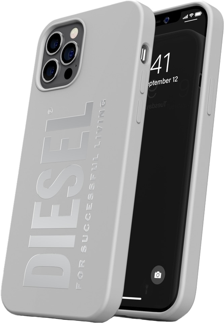 Панель Diesel Silicone Case для Apple iPhone 12/12 Pro White (8718846088404) - зображення 1