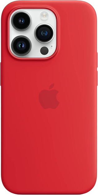Etui Apple MagSafe Silicone Case do Apple iPhone 14 Pro Red (194253416500) - obraz 1