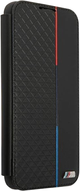 Etui z klapką BMW M Collection Triangles do Samsung Galaxy S22 Plus Black (3666339043339) - obraz 2