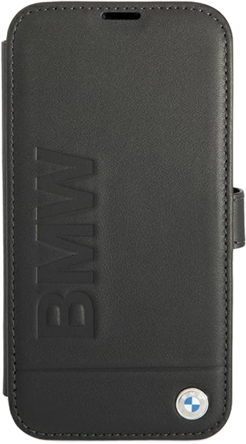 Etui z klapką BMW Signature do Apple iPhone 13/13 Pro Black (3666339022631) - obraz 1