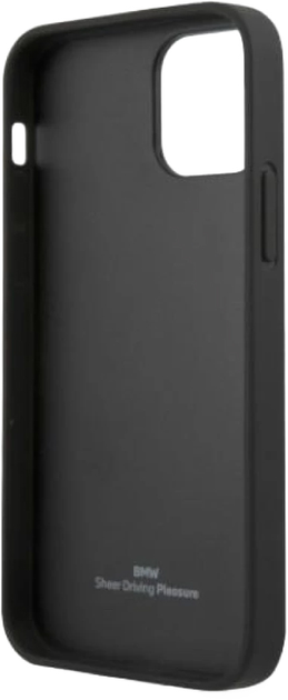 Etui BMW Leather Perforate Sides do Apple iPhone 12 Pro Max Black (3666339011000) - obraz 4
