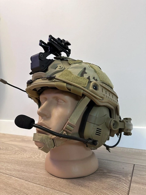 Тактичні навушники HD-16 на шолом FAST Noise Reduction Tactical Headset - изображение 1
