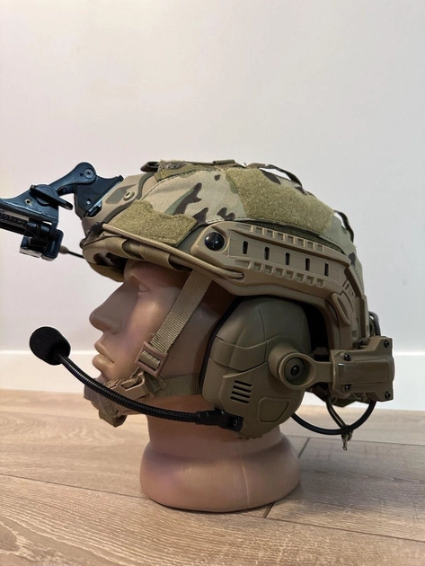 Тактичні навушники HD-16 на шолом FAST Noise Reduction Tactical Headset - изображение 2