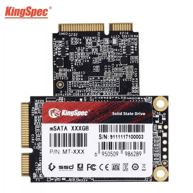 SSD mSata 1Tb KingSpec MT- 1Тб - зображення 1