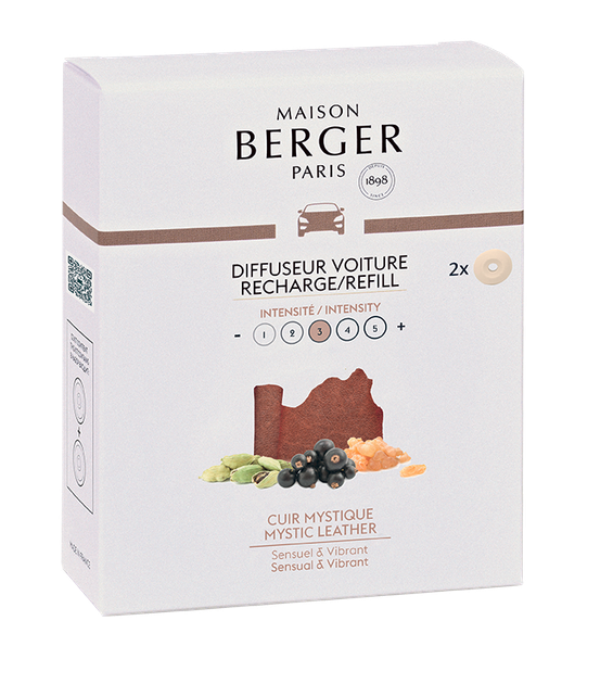 Картридж Аромадифузора в машину (2шт.) Maison Berger Mystic Leather (6887-BER) - Фото 2 Картридж Аромадифузора в машину (2шт.) Maison Berger Mystic Leather (6887-BER) - изображение 2