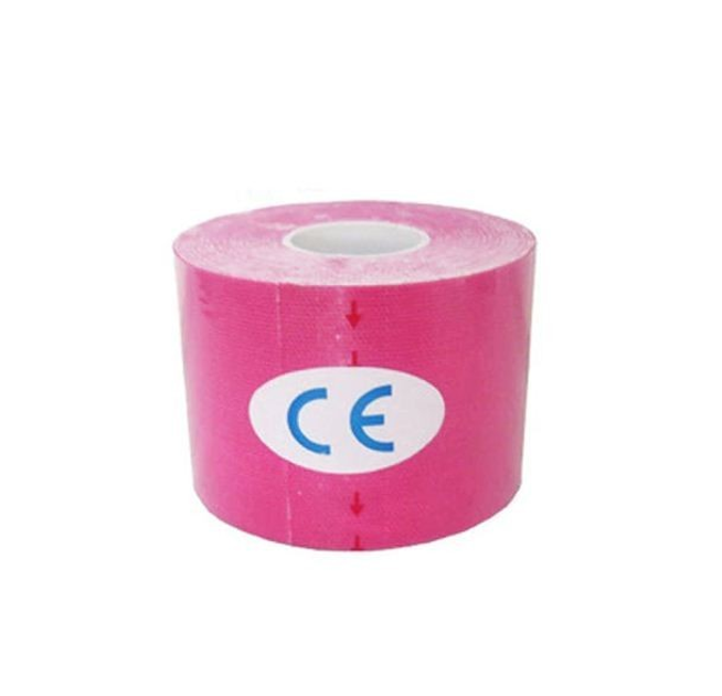 Кінезіо тейп (кінезіологічний тейп) Kinesiology Tape 5см х 5м рожевий - зображення 1