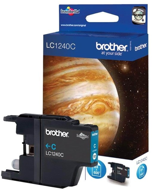 Tusz Brother LC1240 C Ink do MFC-J4410DW/J4510DW/J4610DW/J4710DW 600 arkuszy Cyan (5014047562259) - obraz 1