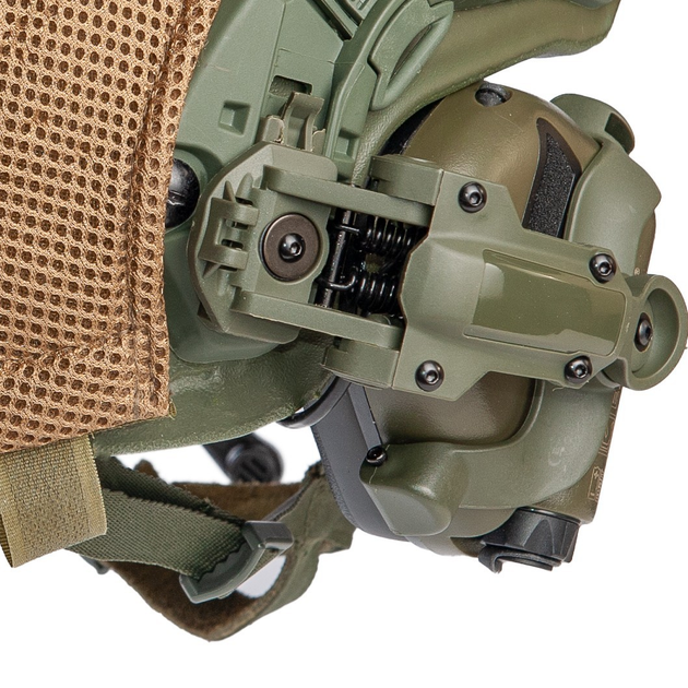 Комплект наушники Earmor M32H и каска в кавере мультикам- шлем Fast защитный, пуленепробиваемый, защита по NATO - NIJ IIIa (ДСТУ кл.1), размер M-L - изображение 2