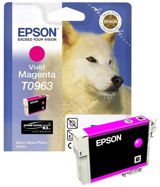 Tusze do drukarek Epson T096 Vivid Magenta 12 ml (8715946411729) - obraz 1