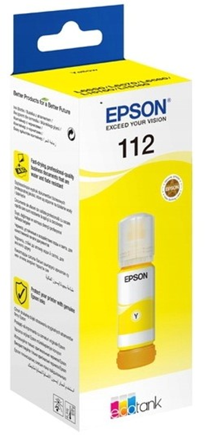 Чорнильниця Epson EcoTank 112 Pigment Yellow 70 мл (8715946674773) - зображення 1