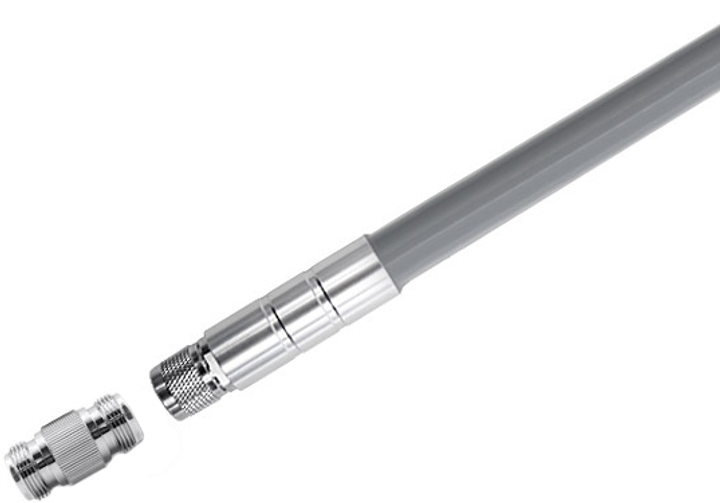 Комплект антени Qoltec LoRa 5.8 dBi + power cable Grey (5901878570198) - зображення 3
