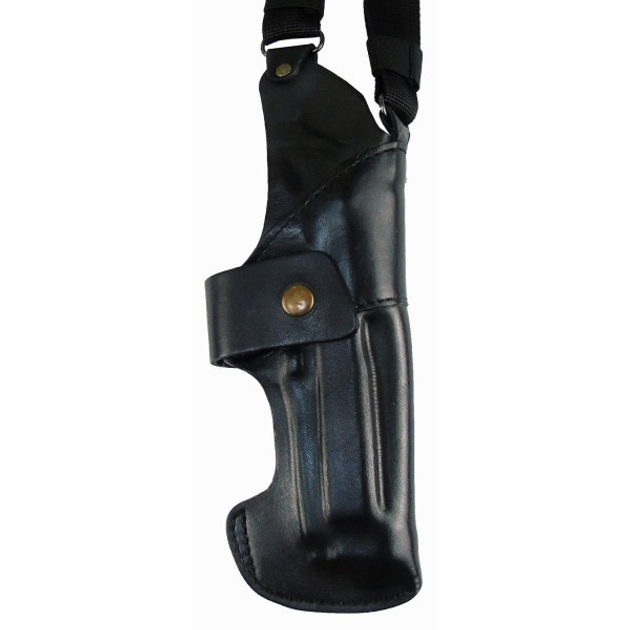 Кобура Медан для Beretta 92 кожаная формованная с синтетическим креплением вертикальная (1012 Beretta 92) - изображение 2
