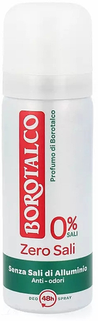 Дезодорант-спрей без солей алюминия - Borotalco Original Zero Sali 48H ...