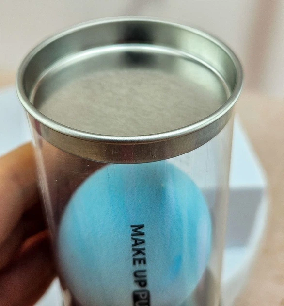 Спонж для макіяжу в формі краплі Блакитний Puff Make Up Beauty Blender - зображення 5