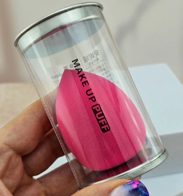 Спонж для макияжа в форме капли Розовый Puff Make Up Beauty Blender - Фото 4 Спонж для макияжа в форме капли Розовый Puff Make Up Beauty Blender - изображение 4