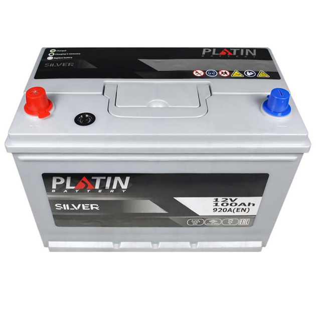 Автомобильный аккумулятор PLATIN Silver Asia SMF 100Ah 920A L+ (N70) н.к. - изображение 2