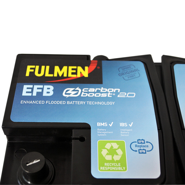 Автомобільний акумулятор FULMEN Start-Stop EFB 70Ah 760A R+ - зображення 4