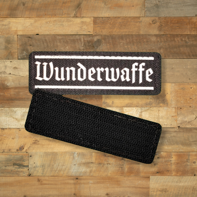 Шеврон Wunderwaffe (Чудо-оружие), 9х3, на липучке (велкро), патч печатный - изображение 4