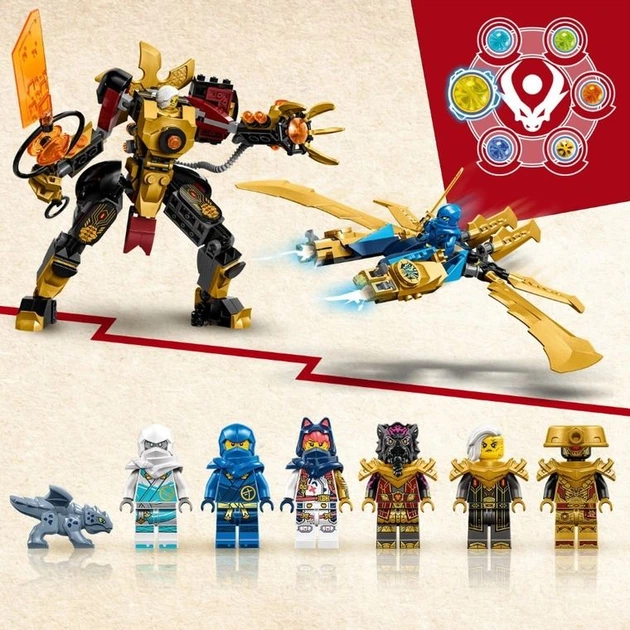 LEGO NINJAGO Стихийный дракон против императрицы Мех (71796