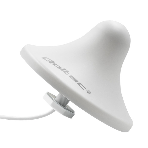 Antena Qoltec Wi-Fi 2.4/2.5GHz 5 dBi Biały/Niebieski (5901878570365) - obraz 4