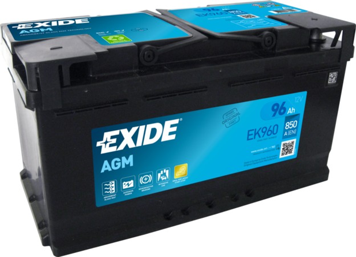Акумулятор EXIDE EK951 AGM - 95Ah| EN 850 | 353x175x190 (ДхШхВ) - изображение 1